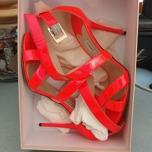 Jimmy Choo Neon Flame Siletto Women's Shoes